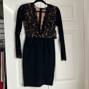 Long sleeve black New Years dress!